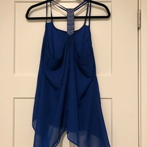 Express: blue tank top